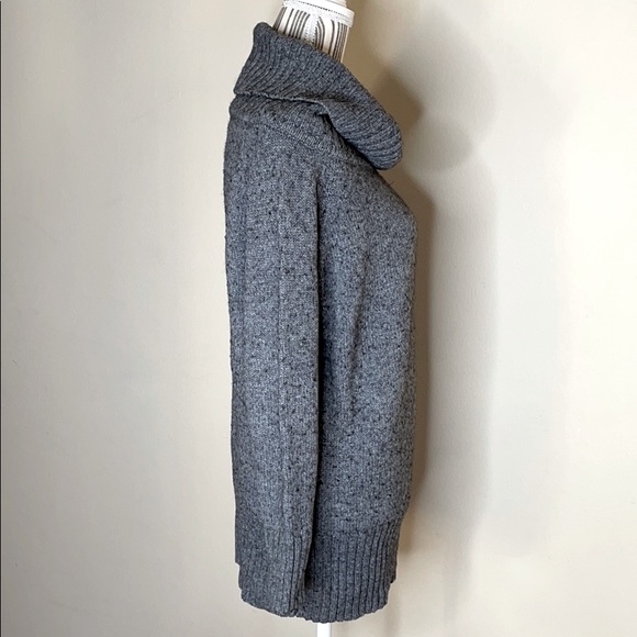 Zara cowl neck sweater gray L - Picture 4 of 11